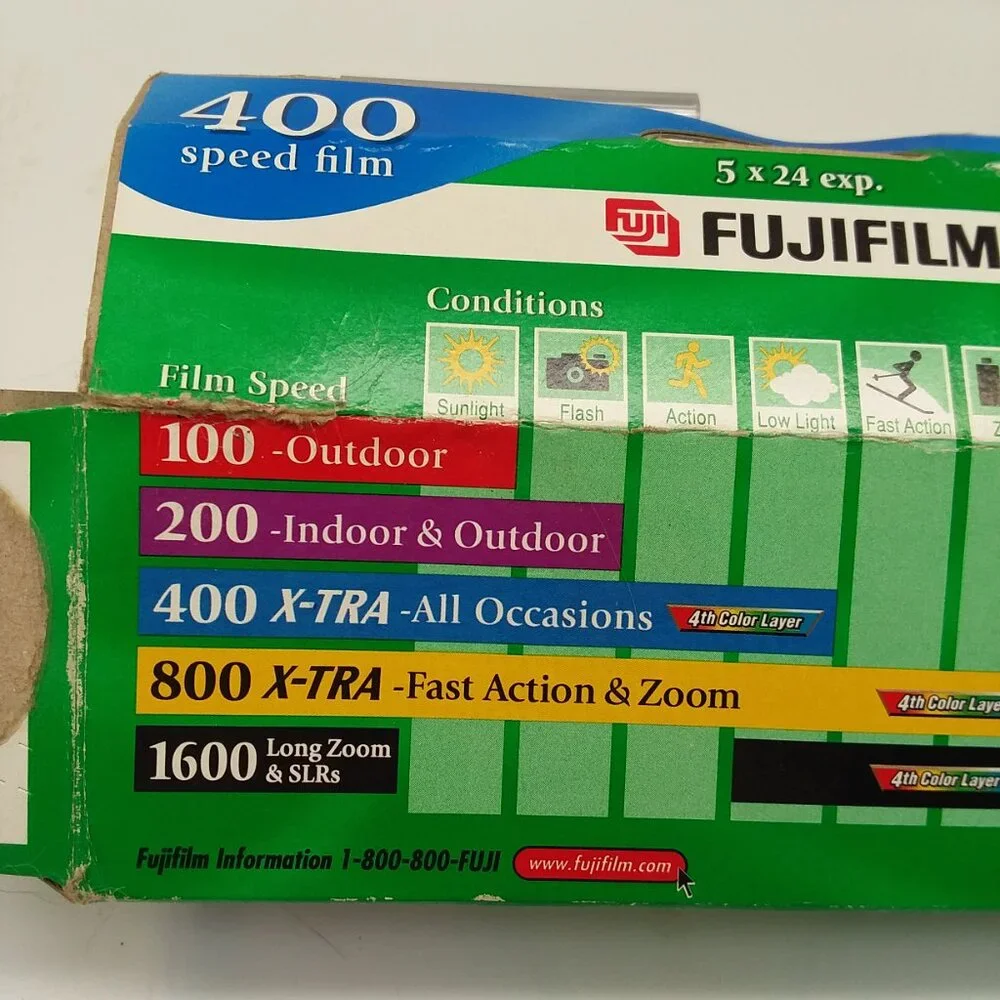 Fujifilm Superia X-TRA 400 Film 5 24 exp New Unused Rolls Film Photography 35mm